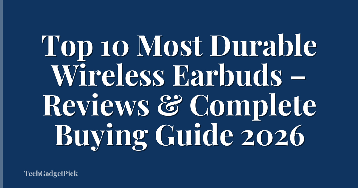 Top 10 Most Durable Wireless Earbuds – Reviews & Complete Buying Guide 2026