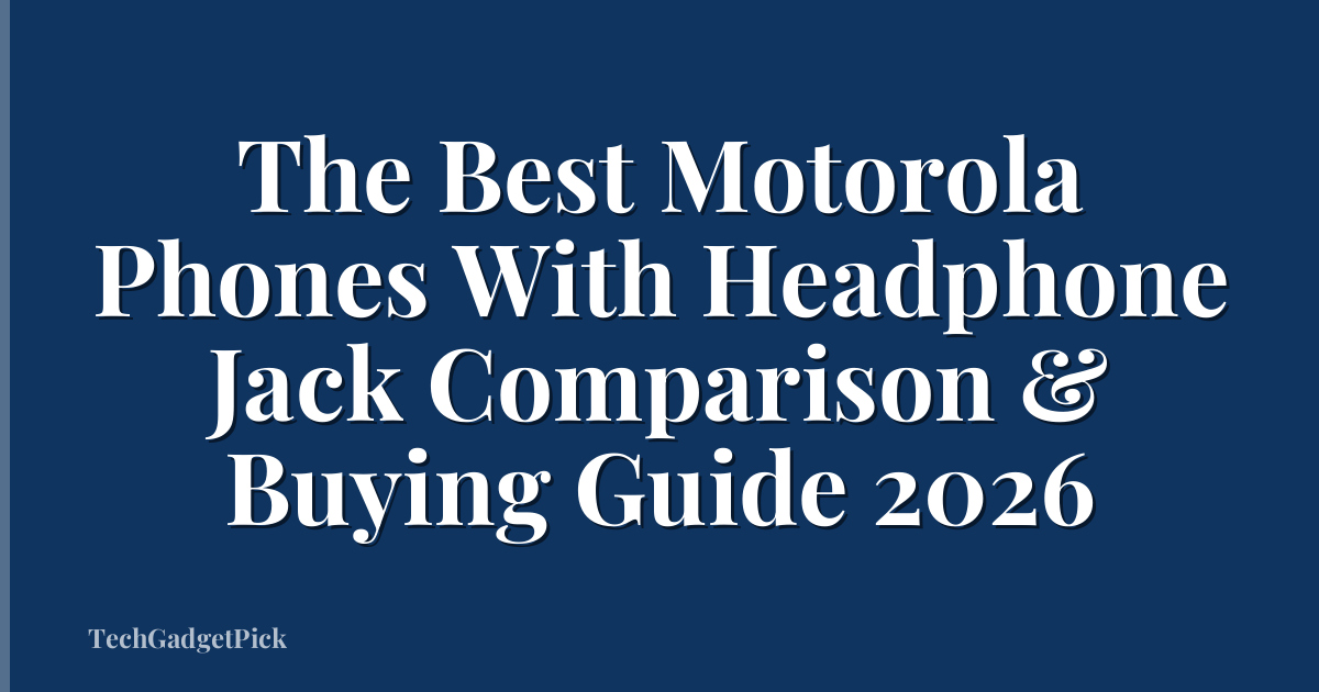 The Best Motorola Phones With Headphone Jack Comparison & Buying Guide 2026
