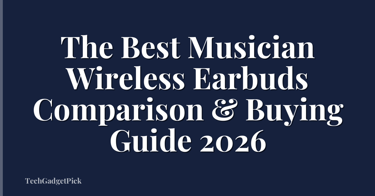 The Best Musician Wireless Earbuds Comparison & Buying Guide 2026