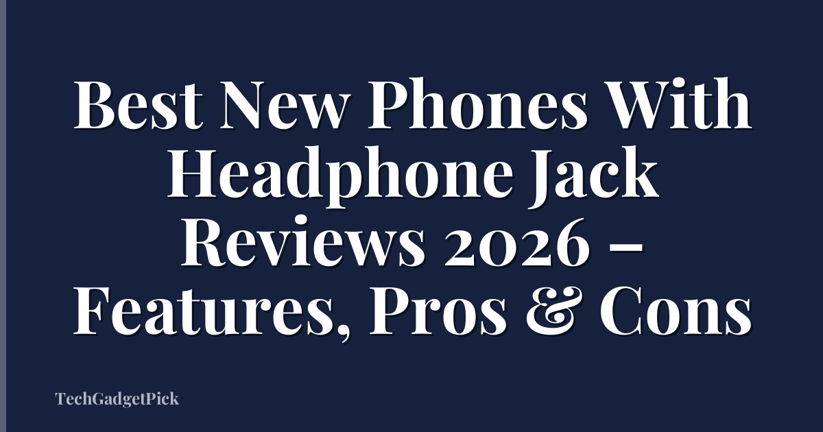 Best New Phones With Headphone Jack Reviews 2026 – Features, Pros & Cons