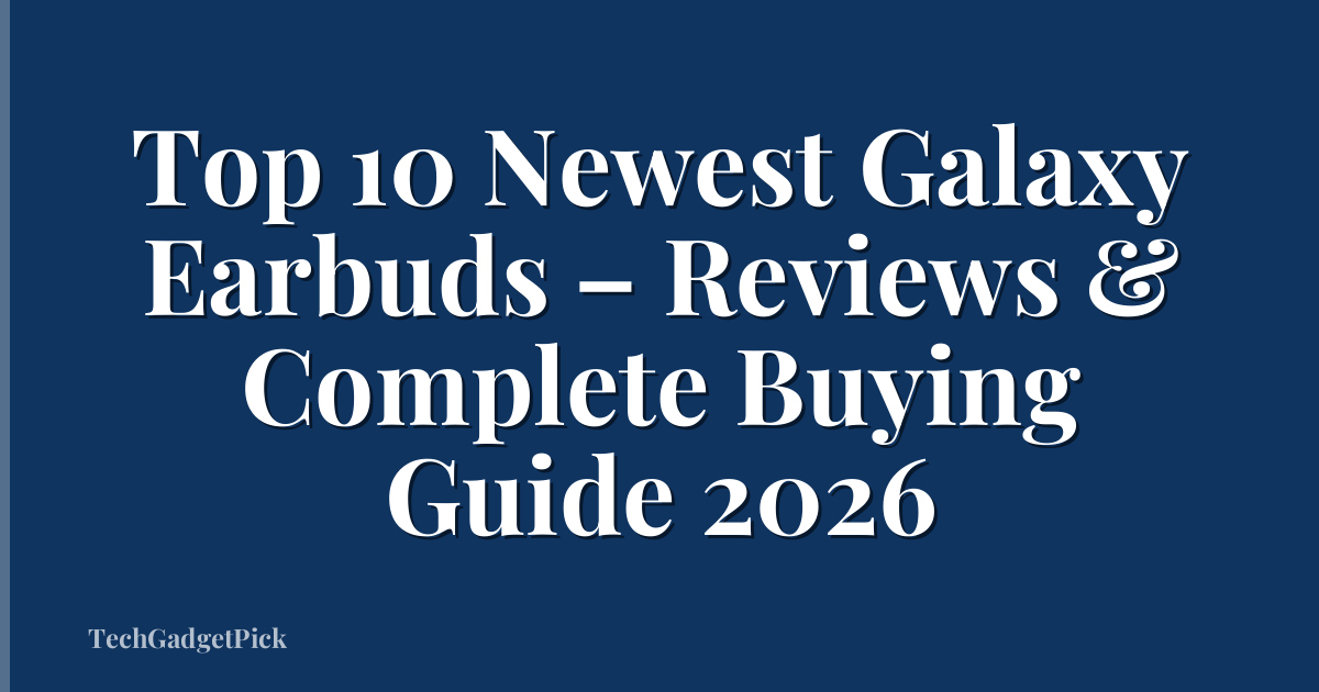 Top 10 Newest Galaxy Earbuds – Reviews & Complete Buying Guide 2026