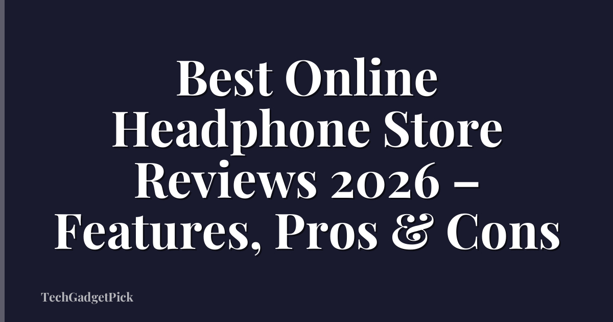 Best Online Headphone Store Reviews 2026 – Features, Pros & Cons