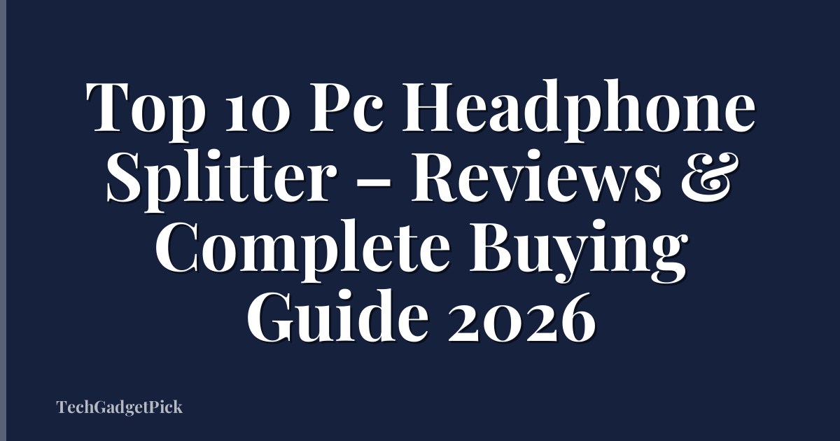 Top 10 Pc Headphone Splitter – Reviews & Complete Buying Guide 2026