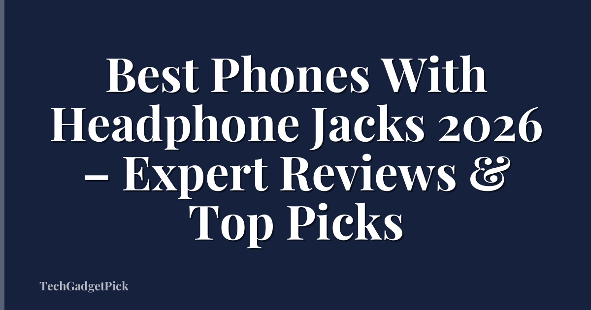 Best Phones With Headphone Jacks 2026 – Expert Reviews & Top Picks