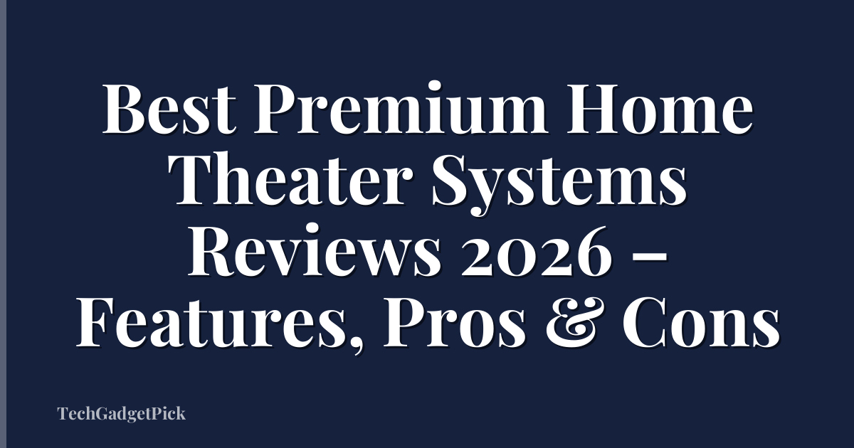 Best Premium Home Theater Systems Reviews 2026 – Features, Pros & Cons