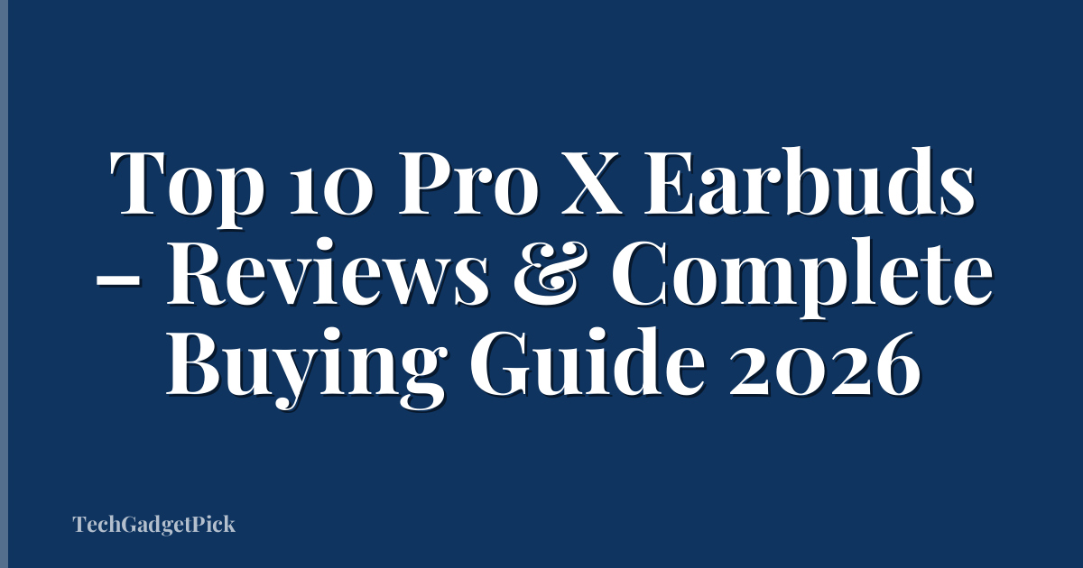 Top 10 Pro X Earbuds – Reviews & Complete Buying Guide 2026