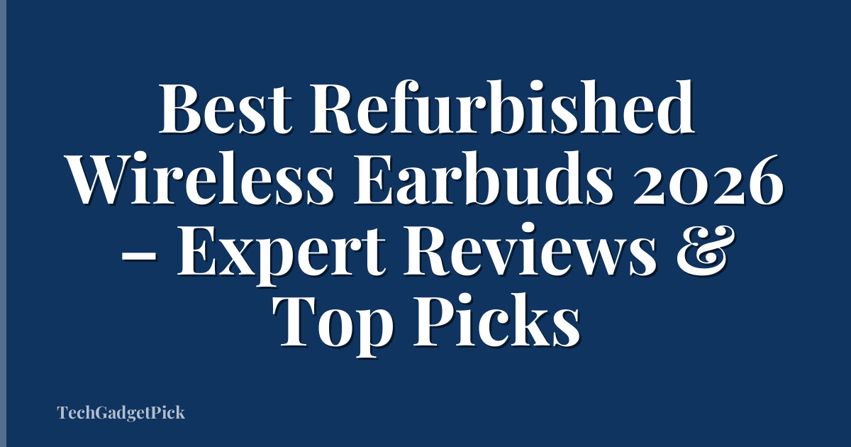 Best Refurbished Wireless Earbuds 2026 – Expert Reviews & Top Picks
