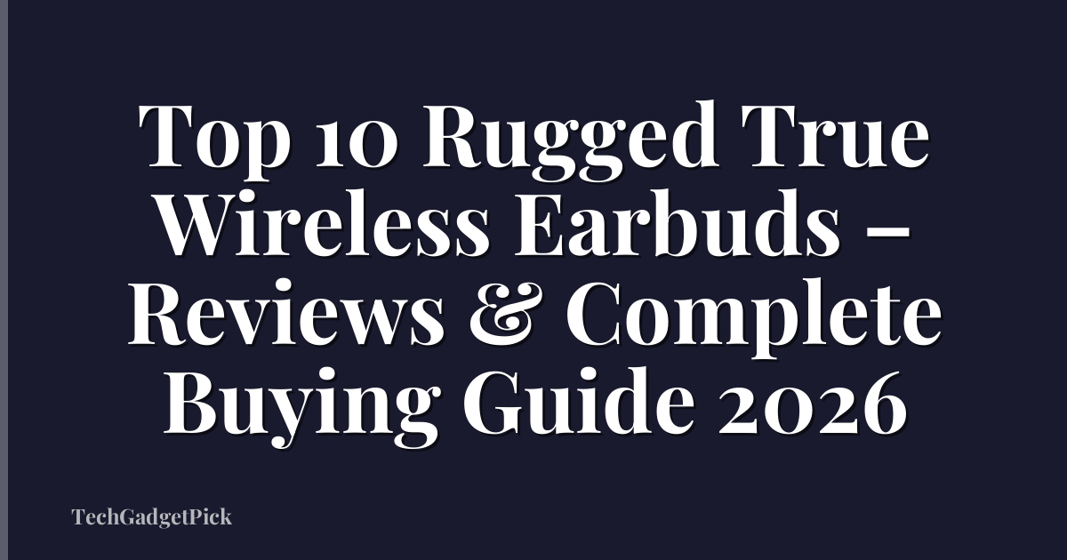 Top 10 Rugged True Wireless Earbuds – Reviews & Complete Buying Guide 2026