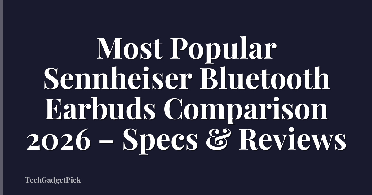 Most Popular Sennheiser Bluetooth Earbuds Comparison 2026 – Specs & Reviews