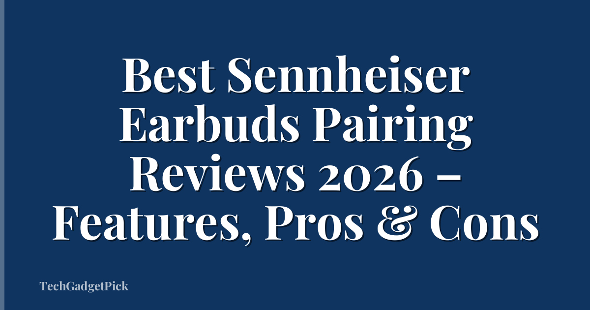 Best Sennheiser Earbuds Pairing Reviews 2026 – Features, Pros & Cons