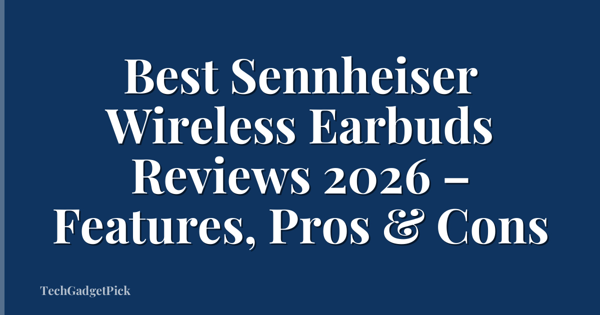 Best Sennheiser Wireless Earbuds Reviews 2026 – Features, Pros & Cons