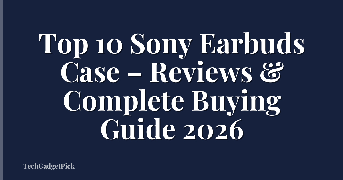 Top 10 Sony Earbuds Case – Reviews & Complete Buying Guide 2026
