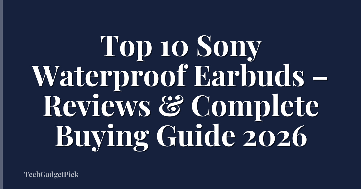 Top 10 Sony Waterproof Earbuds – Reviews & Complete Buying Guide 2026