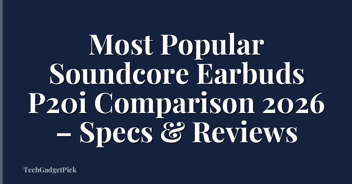 Most Popular Soundcore Earbuds P20i Comparison 2026 – Specs & Reviews