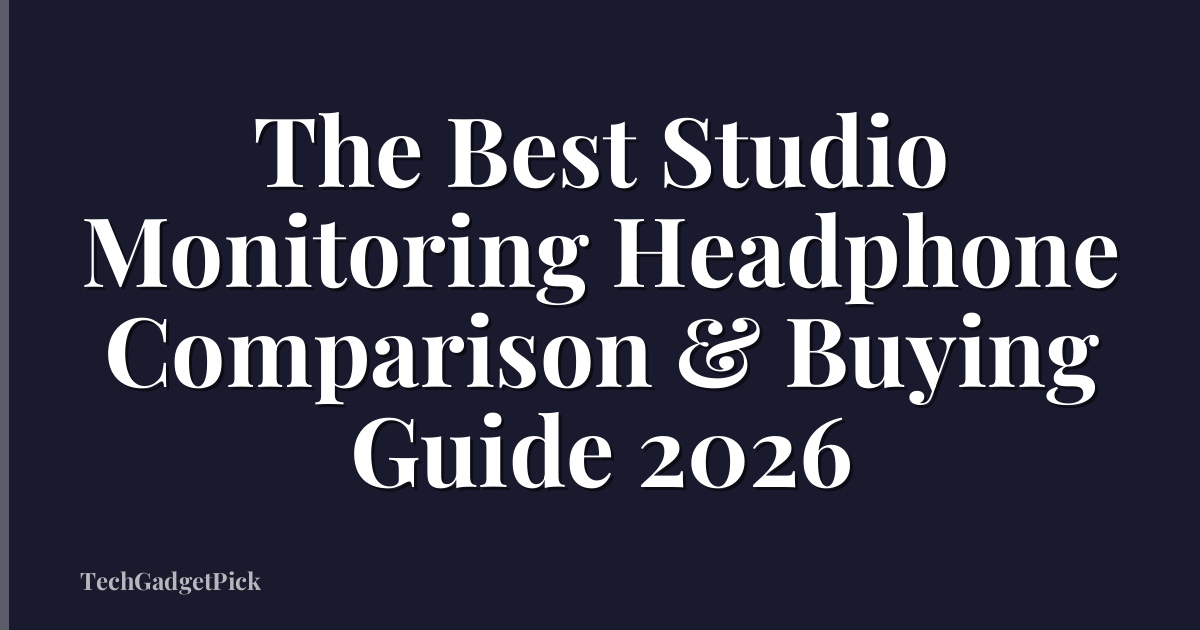 The Best Studio Monitoring Headphone Comparison & Buying Guide 2026
