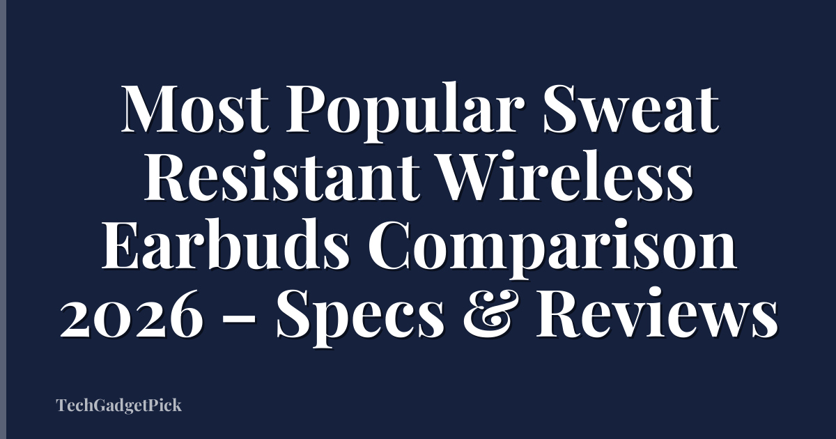 Most Popular Sweat Resistant Wireless Earbuds Comparison 2026 – Specs & Reviews