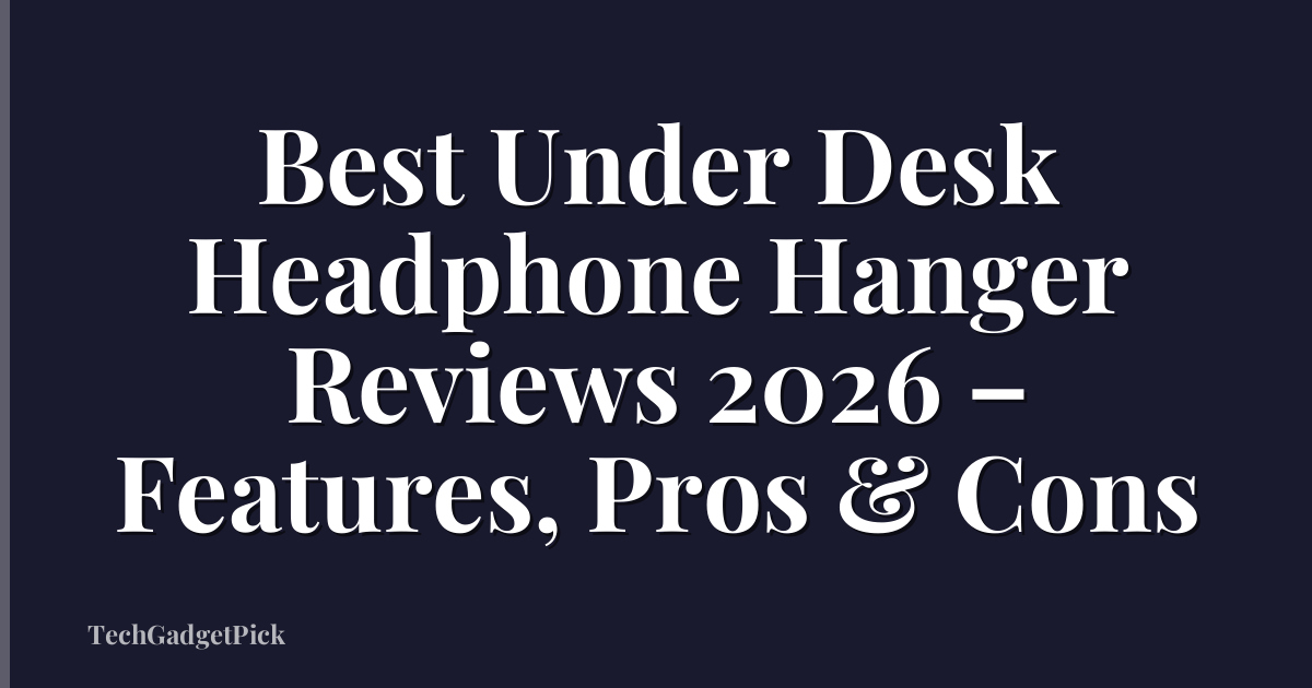 Best Under Desk Headphone Hanger Reviews 2026 – Features, Pros & Cons