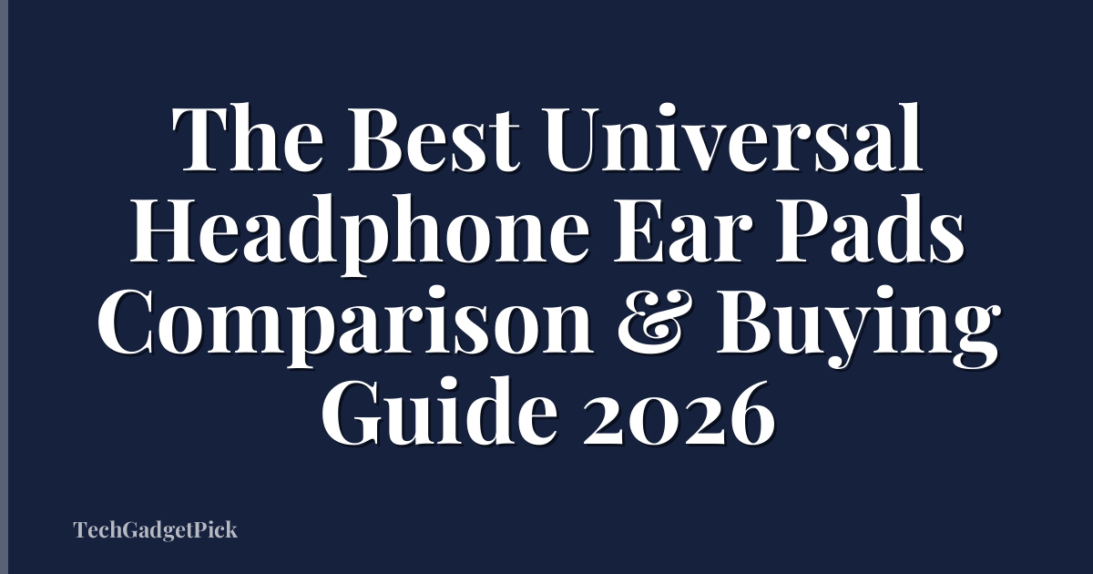 The Best Universal Headphone Ear Pads Comparison & Buying Guide 2026