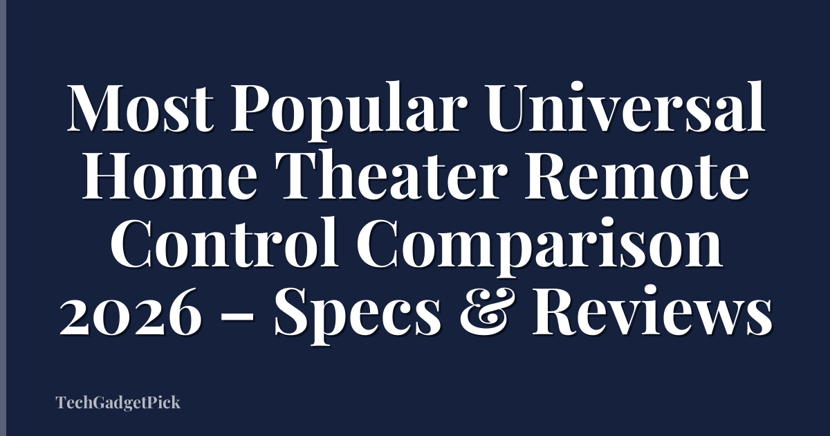 Most Popular Universal Home Theater Remote Control Comparison 2026 – Specs & Reviews