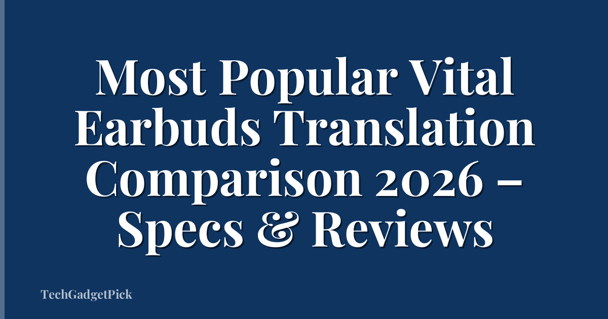 Most Popular Vital Earbuds Translation Comparison 2026 – Specs & Reviews