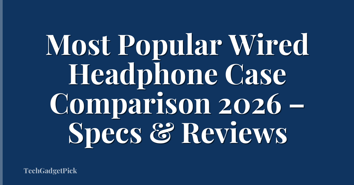 Most Popular Wired Headphone Case Comparison 2026 – Specs & Reviews