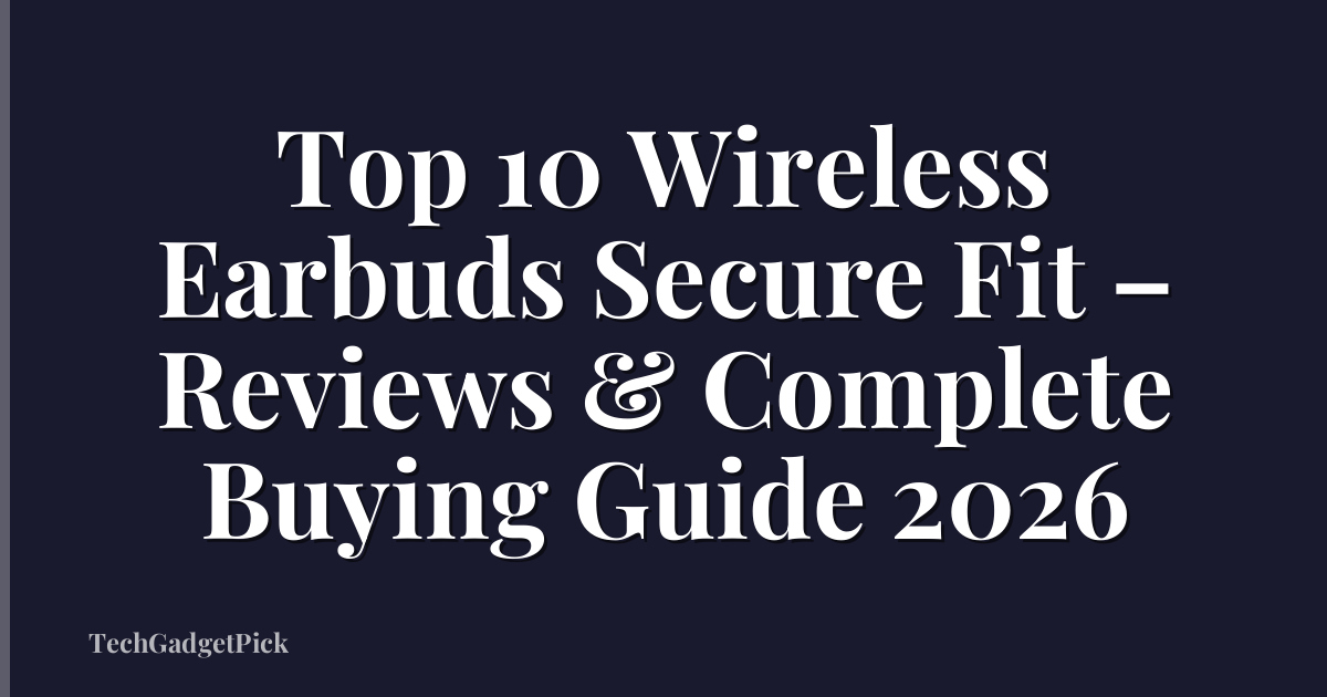 Top 10 Wireless Earbuds Secure Fit – Reviews & Complete Buying Guide 2026