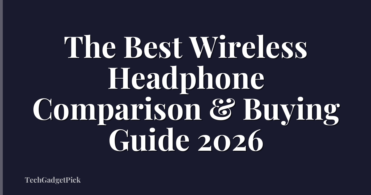 The Best Wireless Headphone Comparison & Buying Guide 2026