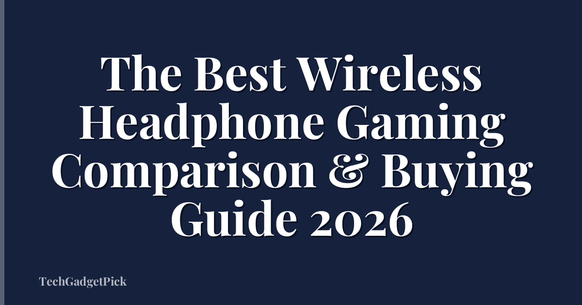 The Best Wireless Headphone Gaming Comparison & Buying Guide 2026