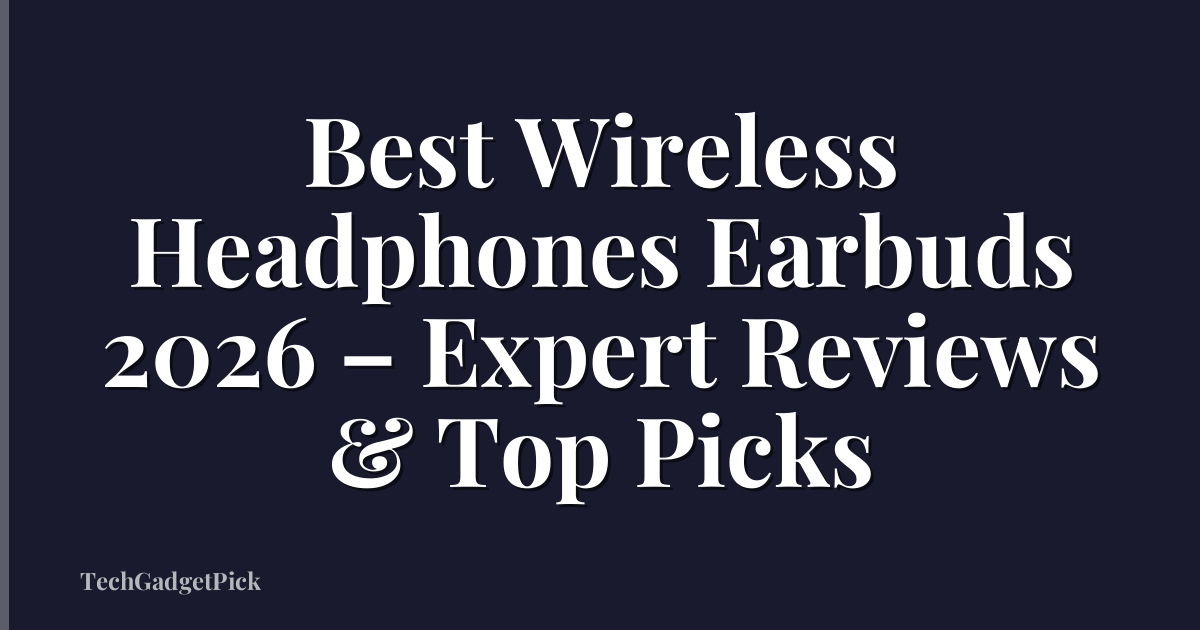 Best Wireless Headphones Earbuds 2026 – Expert Reviews & Top Picks