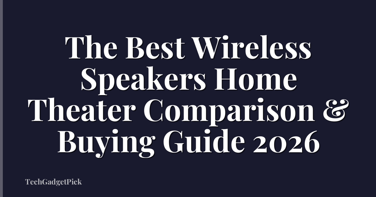 The Best Wireless Speakers Home Theater Comparison & Buying Guide 2026