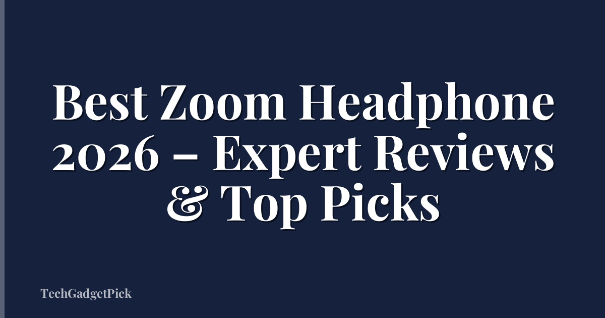 Best Zoom Headphone 2026 – Expert Reviews & Top Picks